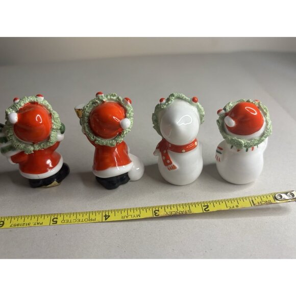 NAPCO Bone China Christmas Snowman Santa Vintage Spaghetti 1960’s Lot 4 - Picture 11 of 12